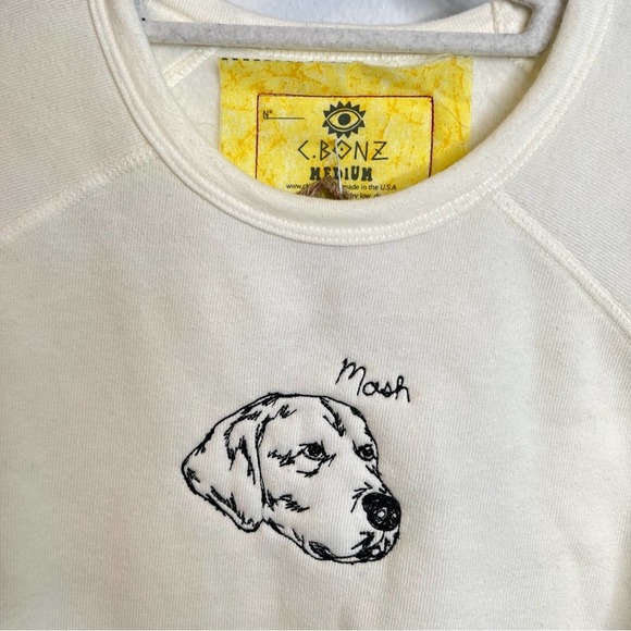 Custom Staud x C.Bonz Sweatshirt in Cream - Picture 4 of 10